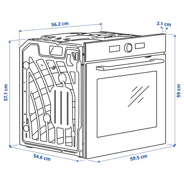 IKEA, дополнительный ракурс - схема-чертеж с размерами