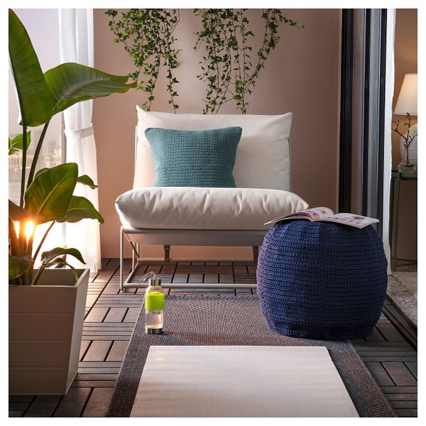 Пуф для дома/сада, синий 48 см IKEA ОТТЕРЁН / ИННЕРСКЭР 692.875.61 - фото 4