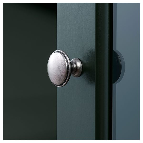 Сервант ЛИАТОРП, темный оливково-зеленый (145x87 см) - фото 8