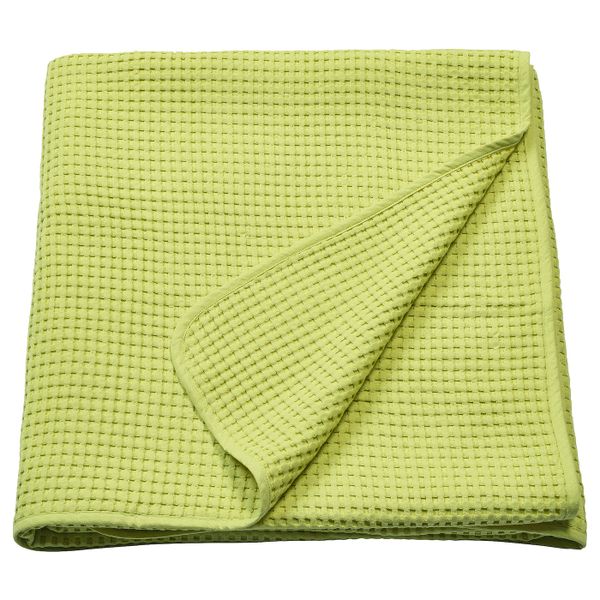 Покрывало, светло-зеленый 150x250 см IKEA ВОРЕЛЬД 804.498.64 - фото 1