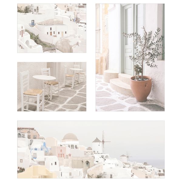 Набор картин, 4 шт., Виды деревни IKEA PJÄTTERYD ПЬЕТТЕРИД 805.713.07 - фото 1