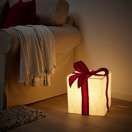 Украшение для стола, коробка/красный IKEA STRÅLA СТРОЛА 005.028.79