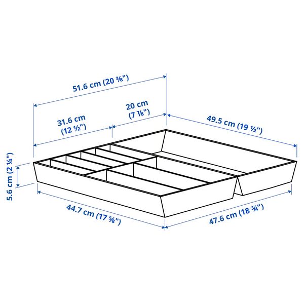 IKEA, дополнительный ракурс - схема-чертеж с размерами