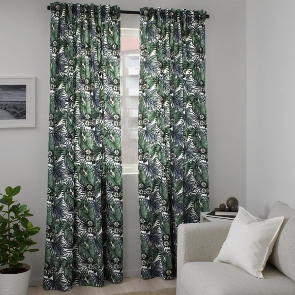 Ткань, белый, зеленый 150 см IKEA TORGERD ТОРГЕРД 604.206.06 - схема-чертеж с размерами