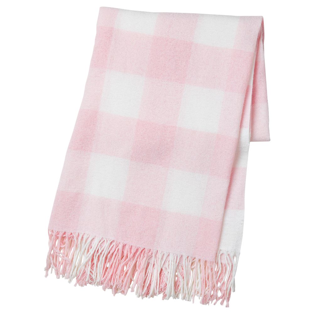 Плед АННАМИА, розовый, белый (140x205 см) - фото 1