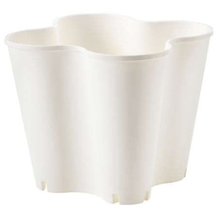 Кашпо ЮРДГУББЕ, д/дома/улицы, белый