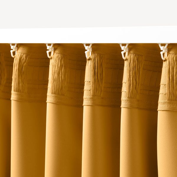 Затемняющие гардины, 2 шт., желтый, 145x300 см IKEA MAJGULL МАЙГУЛЛ 504.177.89 - фото 5