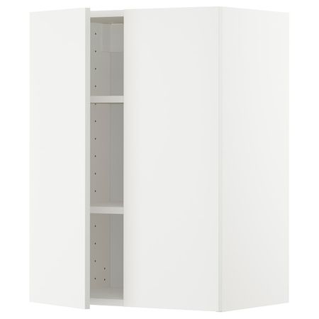 Навесной шкаф с полками/2дверцы, белый/Хэггеби белый 60x80 см IKEA METOD МЕТОД 793.012.98