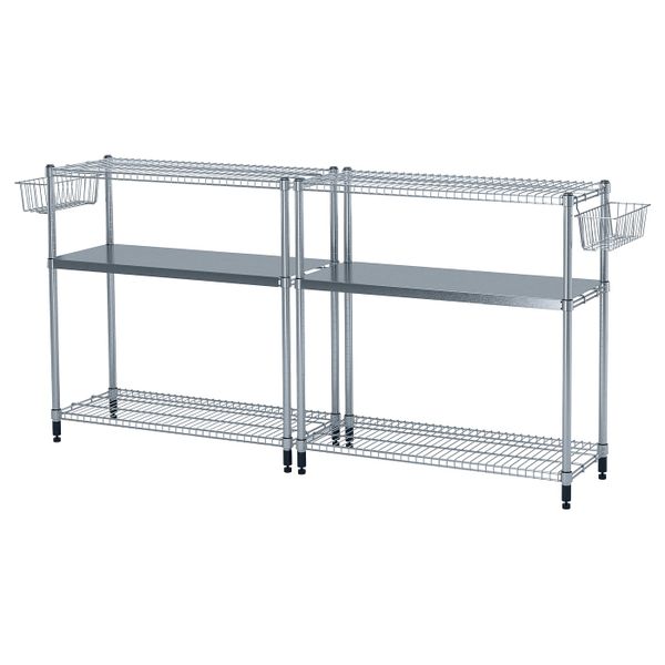 2 секции полок 211x36x94 см IKEA ОМАР 892.790.46 - фото 2