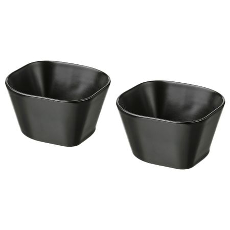 Сервировочная миска, 12x10 см, черный IKEA ÖMSESIDIG 205.500.20