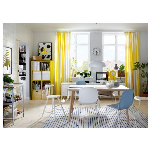 Ковер, короткий ворс АВСИКТЛИГ, белый/черный (133x195 см) - схема-чертеж с размерами