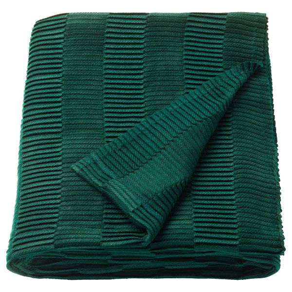 Плед, зеленый, 120x160 см IKEA ВЭГМОЛЛА 803.522.82 - фото 1