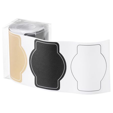 Наклейки, черный естественный, белый IKEA ГИВАНДЕ 804.139.83