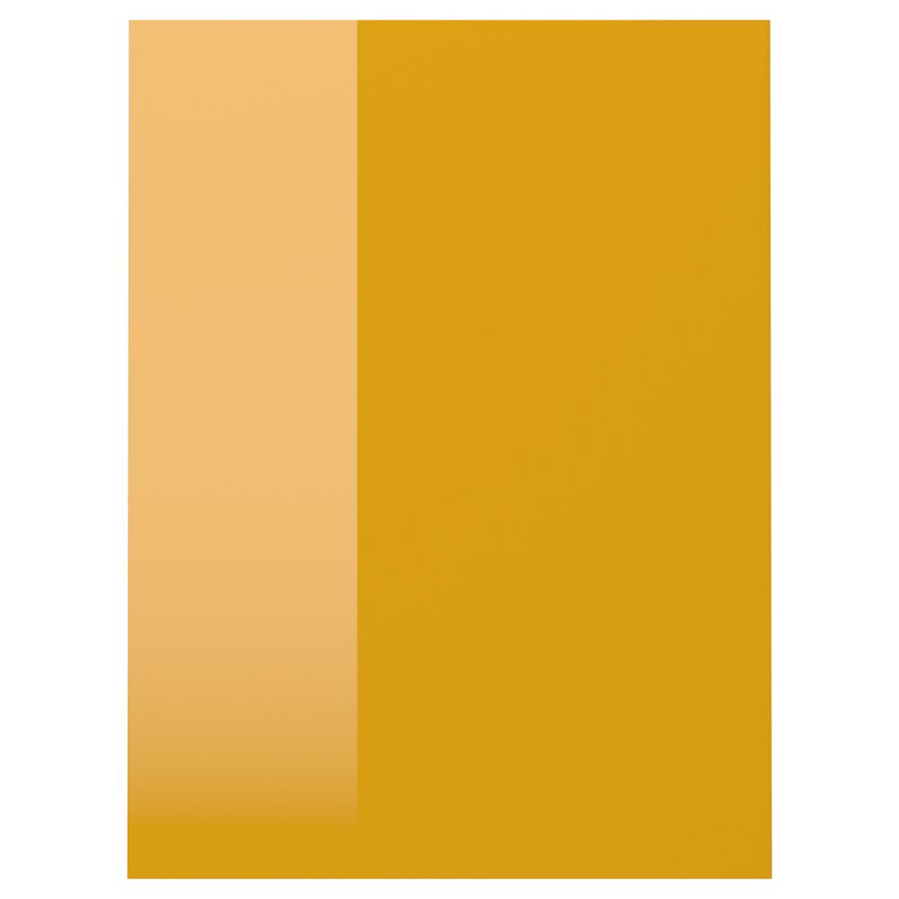 Дверь ЕРСТА, глянцевый желтый - схема-чертеж с размерами