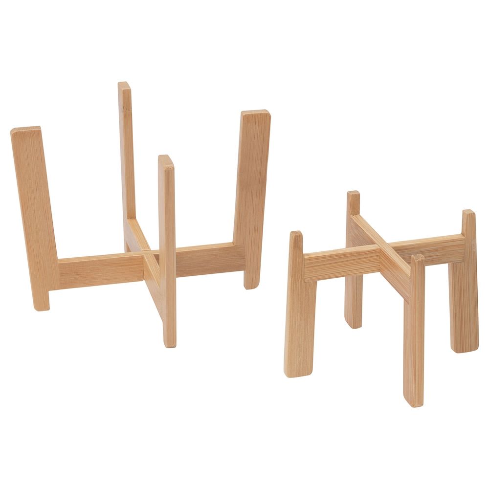 Подставка для кашпо, 2 шт., бамбук IKEA NYSKÖRDAD НЮСКЁРДАД 704.287.96 - фото 1