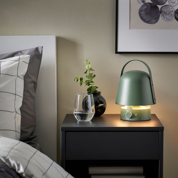 Лампа с динамиком bluetooth, для сада, зеленый IKEA VAPPEBY 405.858.44 - фото 3