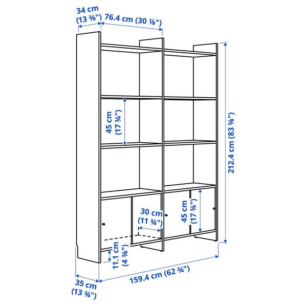 IKEA, дополнительный ракурс - схема-чертеж с размерами
