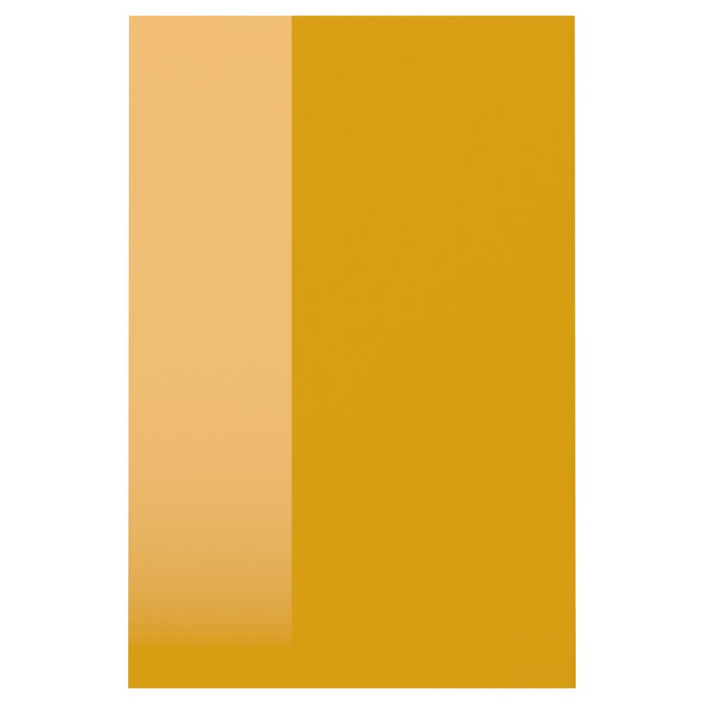 Дверь ЕРСТА, глянцевый желтый - схема-чертеж с размерами