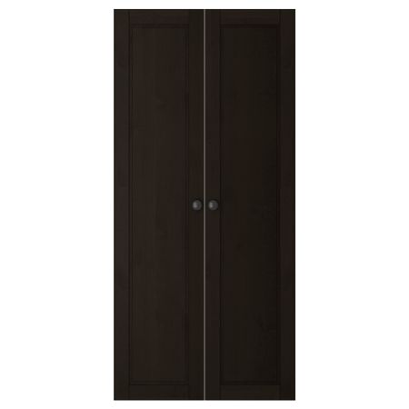 Дверь СТУВА БЕТСАД, черно-коричневый (60x128 см)