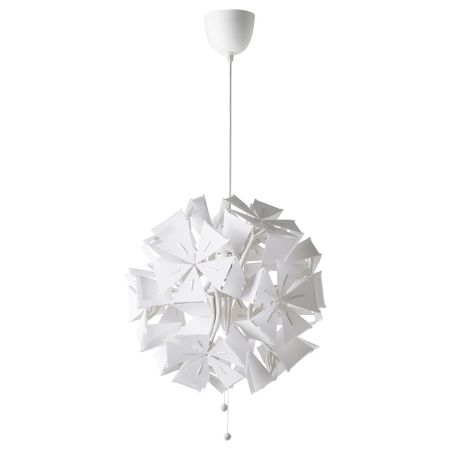 Подвесной светильник, геометрический, белый, 43 см IKEA RAMSELE РАМСЕЛЕ 504.070.97