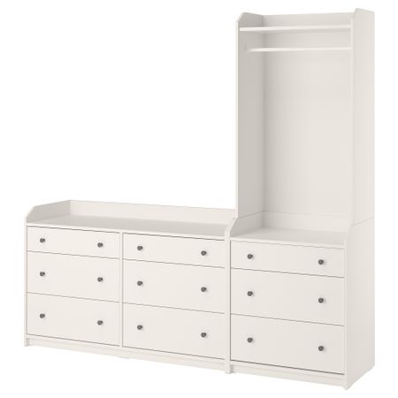 Комбинация для хранения, белый, 208x199 см IKEA HAUGA ХАУГА 893.881.54