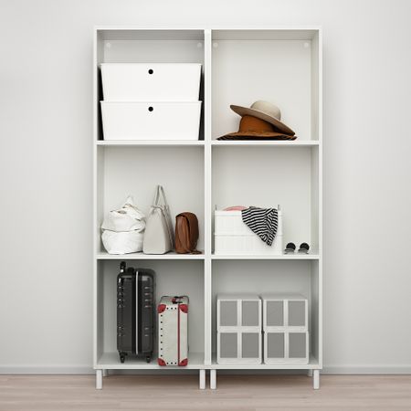 Гардероб, 4 двери + 3 ящика, 120x42x191 см, белый, Fonnes белый IKEA PLATSA ПЛАТСАA ПЛАТСА 193.314.20