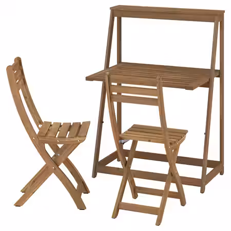 DJUPÖN / ASKHOLMEN Стол и 2 складных стула