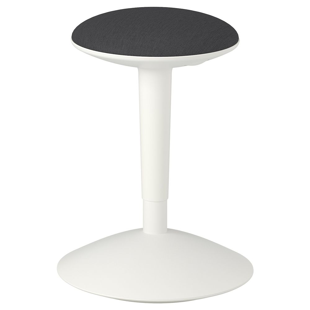 Высокий табурет, белый/Висле серый IKEA NILSERIK НИЛЬС-ЭРИК 404.147.05 - фото 1