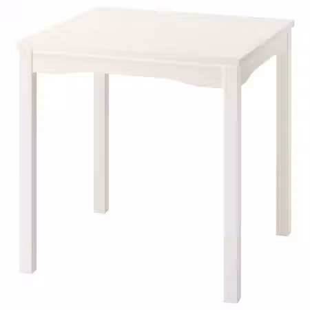 HAUGA Стол - белый/березовый шпон 74x74 см