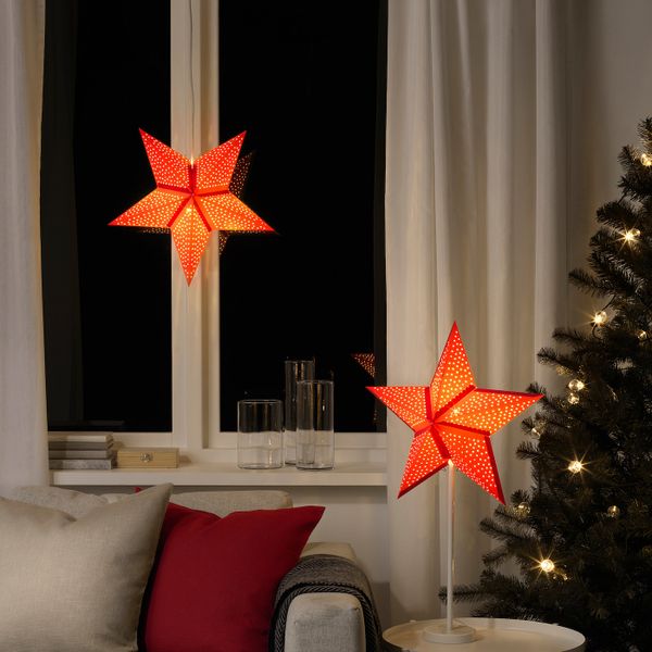 Абажур, точечный красный, 48 см IKEA СТРОЛА 904.442.72 - фото 3