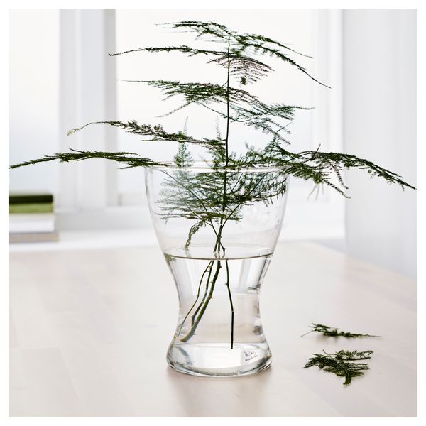 Ваза, прозрачное стекло, 20 см IKEA ВАСЕН 503.717.34 - фото 2