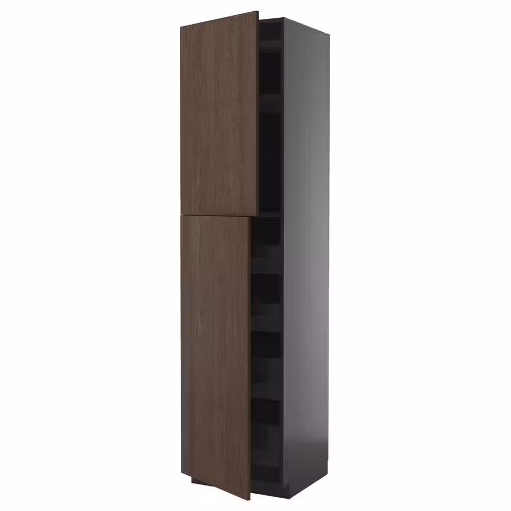 METOD / KNIVSHULT Высокий шкаф/2дверцы/4ящика - фото 1