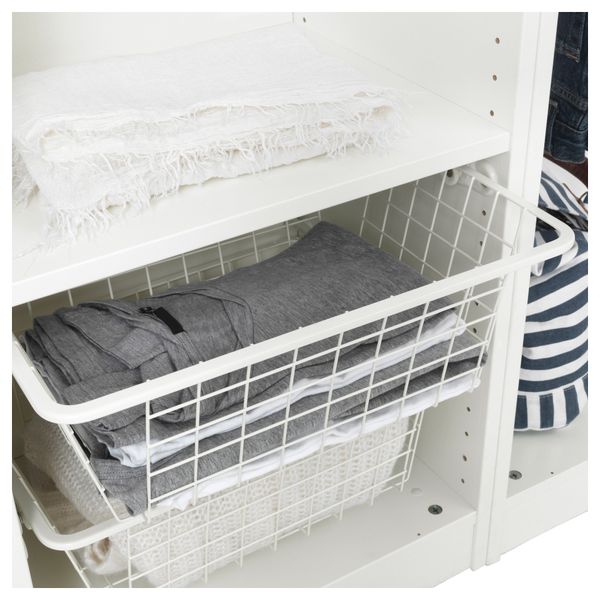 Проволочные корзина с направляющими КОМПЛИМЕНТ, белый - фото 2