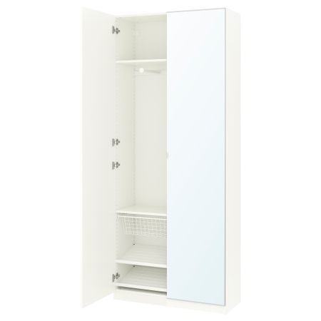 Гардероб ПАКС, белый, Форсанд Викедаль (100x38x236 см)