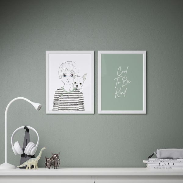 Постер, Классно быть хорошим 30x40 см IKEA BILD БИЛЬД 405.127.44 - схема-чертеж с размерами