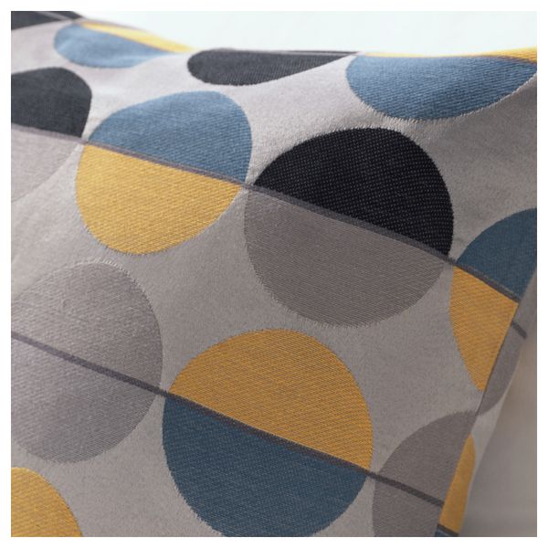 Чехол на подушку ОТТИЛЬ, серый, разноцветный (50x50 см) - фото 2