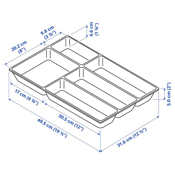 IKEA, дополнительный ракурс - схема-чертеж с размерами