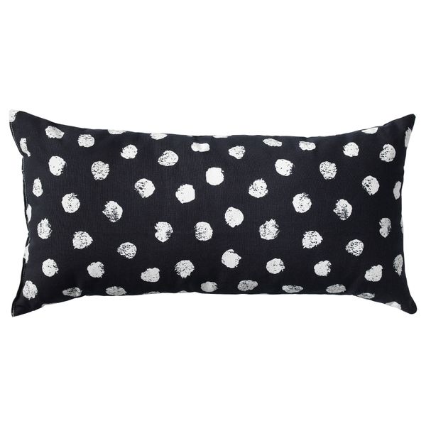 Подушка СКЭГГОРТ, черный, белый (30x60 см) - фото 1