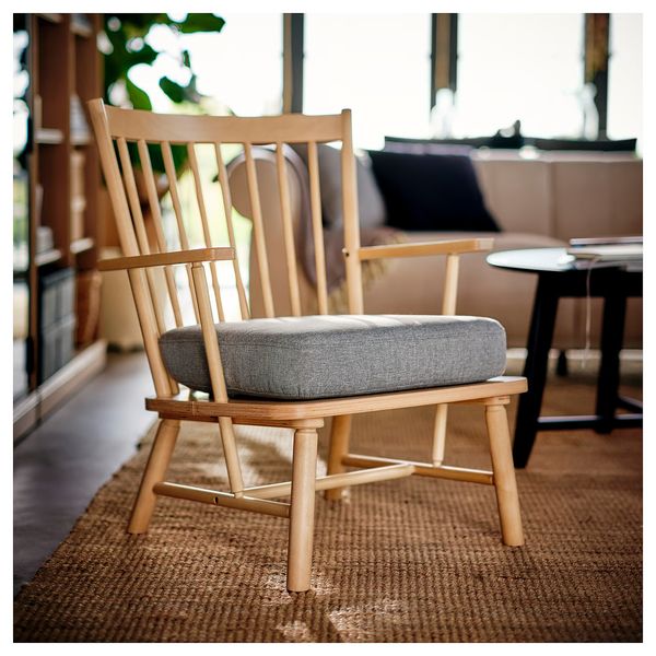 PERSBOL Кресло - береза/Tibbleby бежевый/серый - фото 2