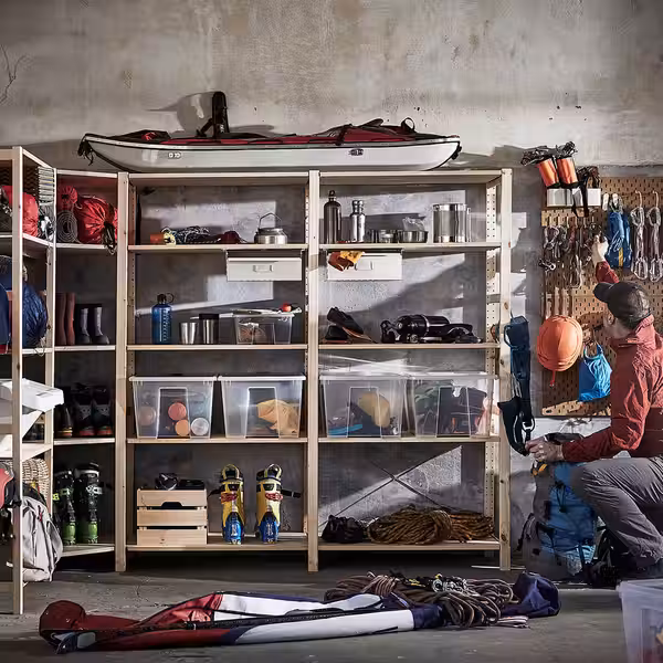 IVAR 4 секции/угловой - сосна 249/164x50x179 см - фото 3