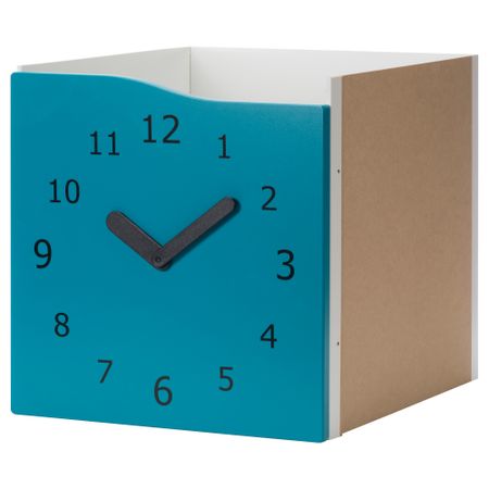 Вставка с дверцей КАЛЛАКС, бирюзовый, часы декоративные часы (33x33 см)