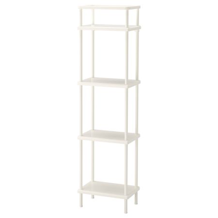 Стеллаж ДИНАМ, белый (40x27x148 см)