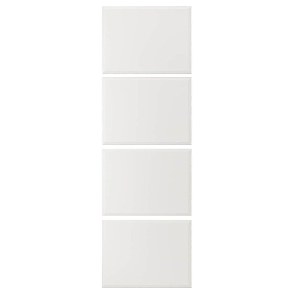 4 панели для рамы раздвижной дверцы, белый 75x236 см IKEA TJÖRHOM ТЬЁРХОМ 304.806.87 - фото 1