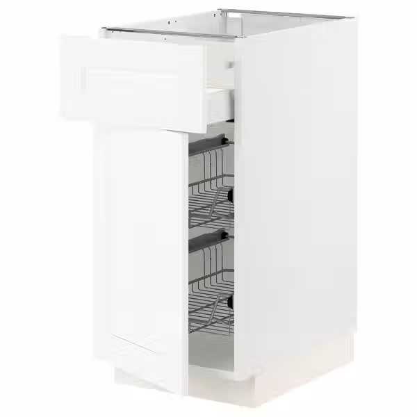 METOD / MAXIMERA Напольн шкаф с пров корз/ящ/дверью - фото 1