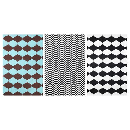 Отрез ткани ТИЛЛФЭЛЛЕ, различные орнаменты черный, коричневый (150x300 см)