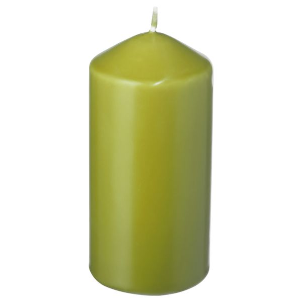 Неароматическая свеча формовая ДАГЛИГЕН, темно-зеленый (14 см) - фото 1