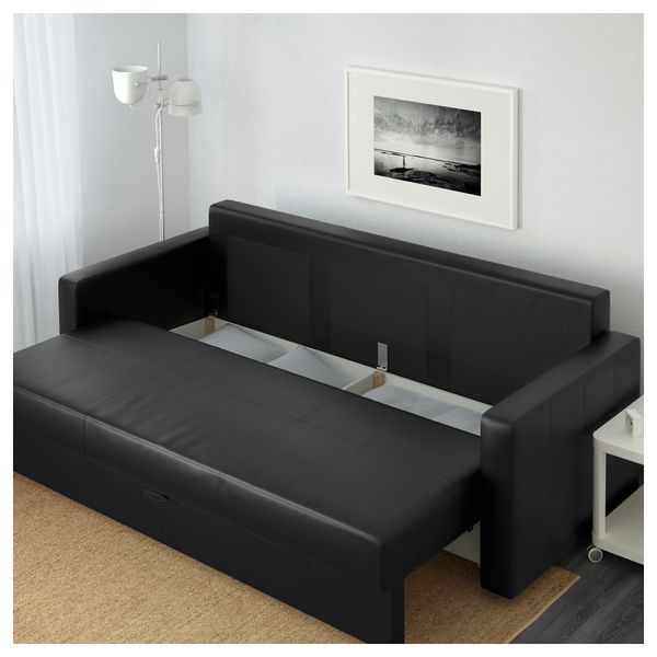 Диван-кровать 3-местный ФРИХЕТЭН, Бумстад черный - фото 4