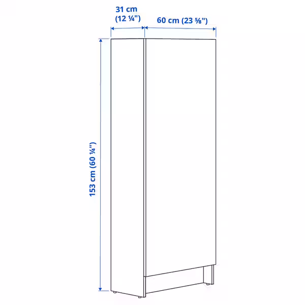 IKEA, дополнительный ракурс - схема-чертеж с размерами