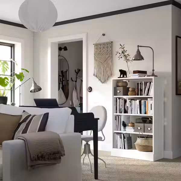 HAVSTA Стеллаж с цоколем - белый 81x37x134 см - фото 2