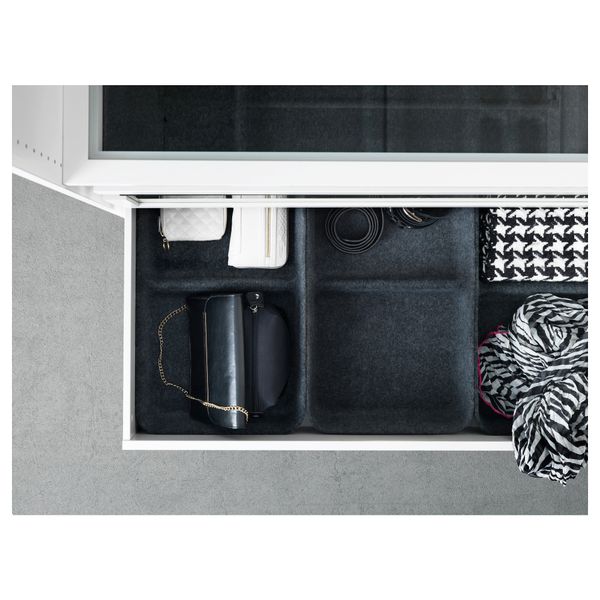 Лоток КОМПЛИМЕНТ, серый (53x30x9 см) - схема-чертеж с размерами